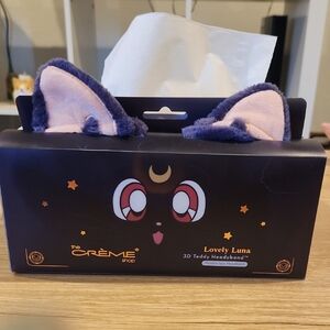 The Crème Shop Lovely Sailor Moon Luna 3D Teddy Headband - Purple and Pink